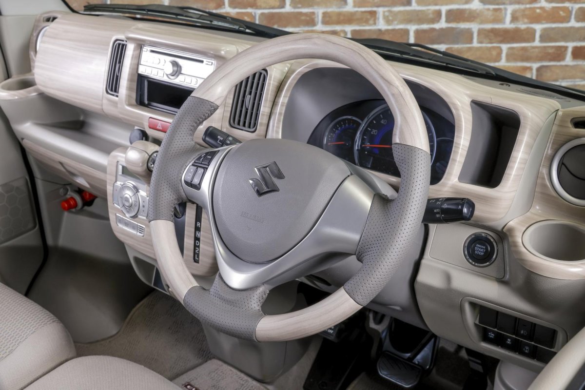 画像4: マット白木目ステアリング (4)