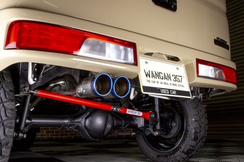 エブリィ　プラスライン　マフラー　da17 ターボ車　ショートバンパー　送料込み ハーフバンパー用マフラー - WANGAN357
