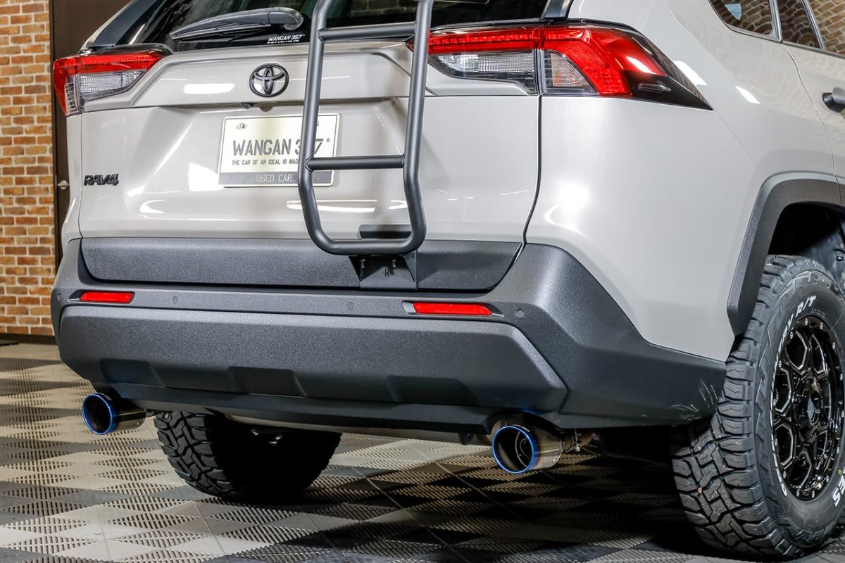 画像2: マフラーカッター RAV4 ハリアー 左右出し (2)