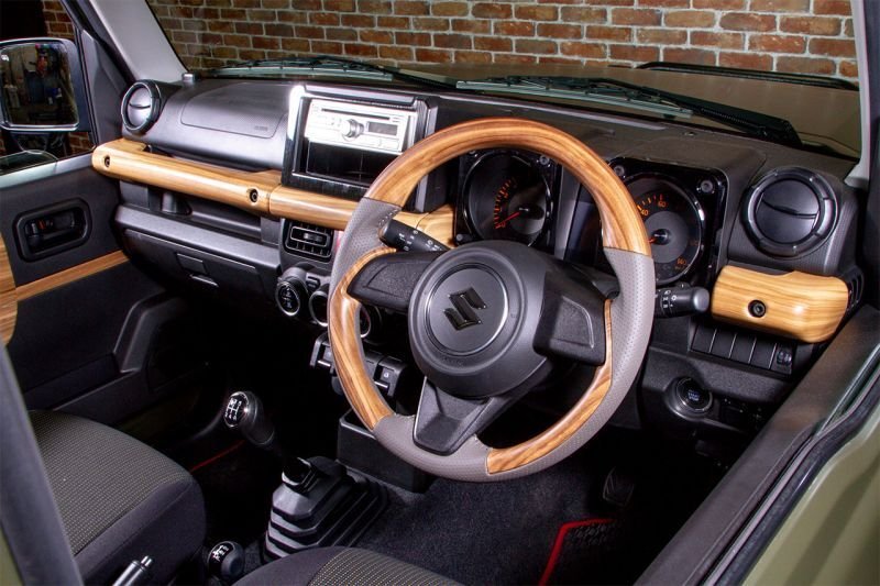木目調ステアリング・ハンドル本体 マット木目調 ステアリング - WANGAN357