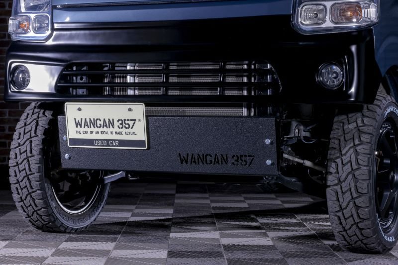 引取り限定 DA17系 サイドスカート ラプター塗装 スキッドバンパー スチール製 ラプター塗装仕上げ品 - WANGAN357