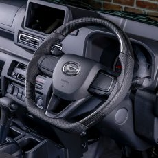 画像5: ガングリップ D型 Dシェイプ ステアリング カーボン調 センターマーク付き (5)