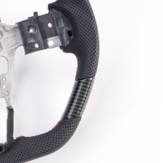 画像6: ガングリップ D型 Dシェイプ ステアリング カーボン調 センターマーク付き (6)